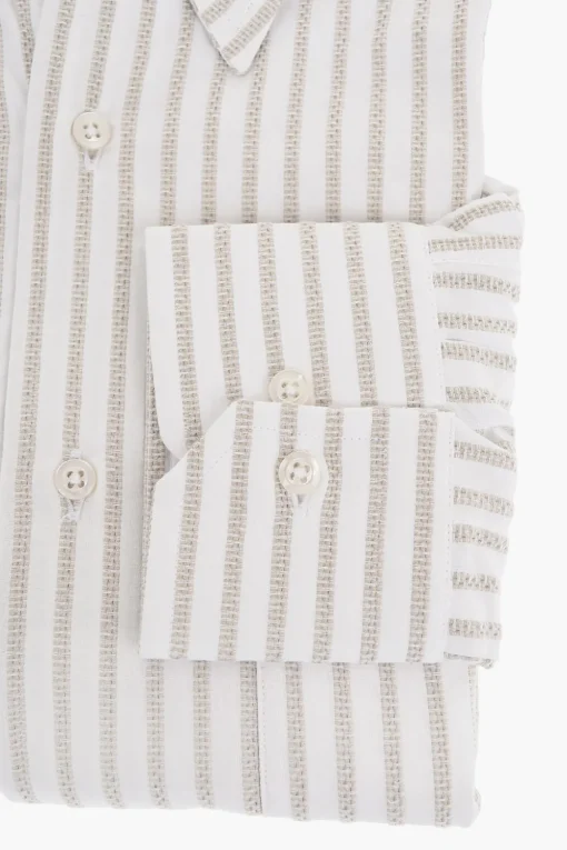 ID Camicia in Cotone Jacquard con Taschino a Toppa>Corneliani Discount