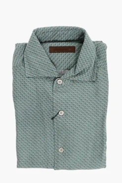 ID Camicia in Seta con Motivo a Pois>Corneliani Hot