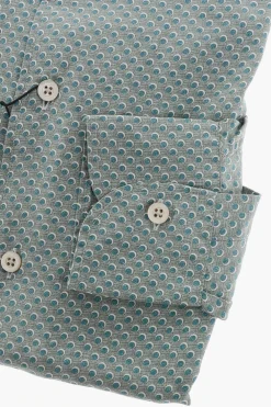 ID Camicia in Seta con Motivo a Pois></noscript>Corneliani Hot