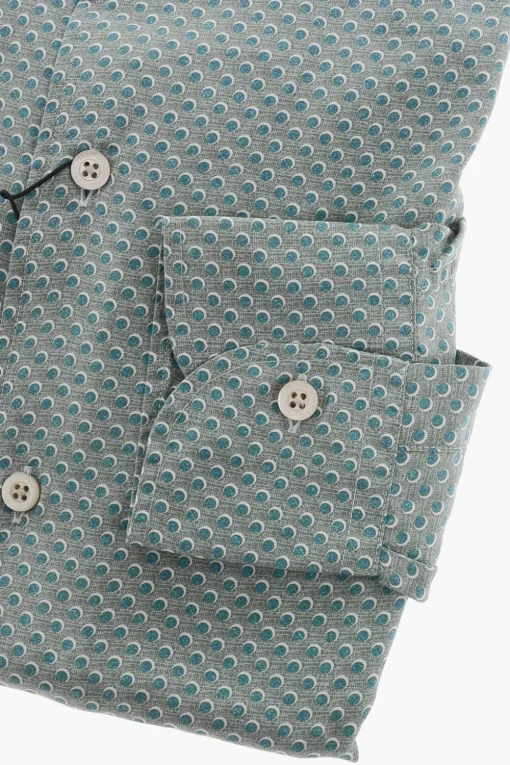 ID Camicia in Seta con Motivo a Pois>Corneliani Hot