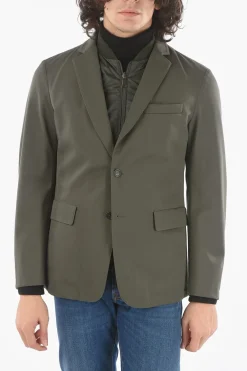 ID COLLECTION Giacca Imbottita con Chest Piece e Tasca con Aletta>Corneliani New
