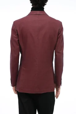 Online ID Giacca a 3 Bottoni in Cotone Due Spacchi Revers Classico Uomo Giacche