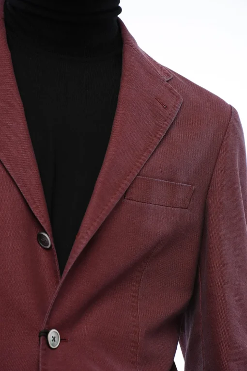 Online ID Giacca a 3 Bottoni in Cotone Due Spacchi Revers Classico Uomo Giacche
