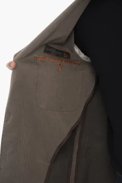 Outlet ID Giacca a 2 Bottoni Motivo Herringbone Sfoderata Uomo Giacche