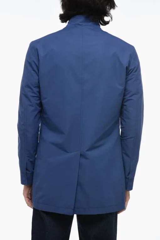 Clearance ID Giacca a Vento OLLEY con Zip Frontale e Bottoni Uomo Giubbotti