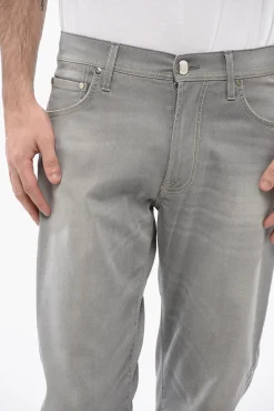 Outlet ID Jeans in Denim Stretch a Gamba Dritta 19cm Uomo Jeans