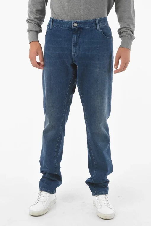 Discount ID Jeans Lavaggio Medio a Gamba Diritta Uomo Jeans