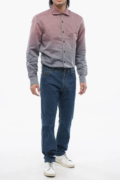 Online ID Jeans Regular Fit In Cotone Stretch 20 cm Uomo Jeans