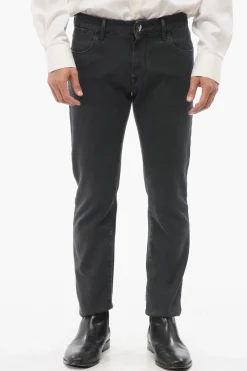 ID Jeans Slim Fit in Denim Stone Washed 14cm>Corneliani Fashion