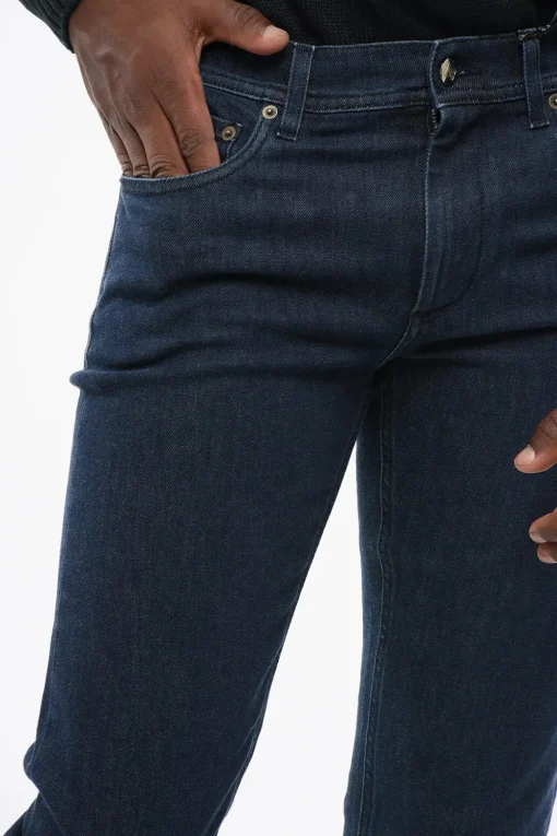 Outlet ID Jeans Slim Fit in Denim Lavaggio Scuro 16cm Uomo Jeans