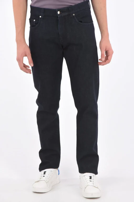 Outlet ID Jeans Slim Fit RODRIGO in Cotone e Cashmere 19 Cm Uomo Jeans