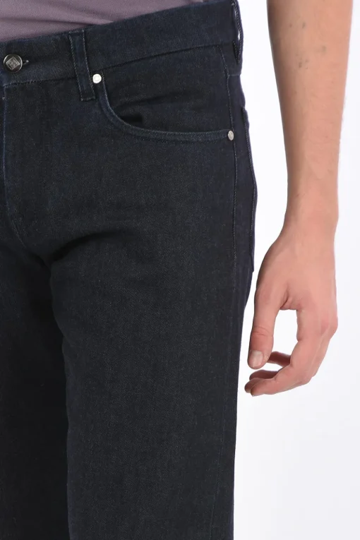 Outlet ID Jeans Slim Fit RODRIGO in Cotone e Cashmere 19 Cm Uomo Jeans