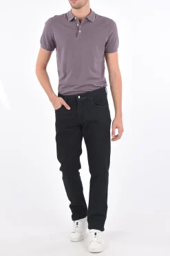 Outlet ID Jeans Slim Fit RODRIGO in Cotone e Cashmere 19 Cm Uomo Jeans