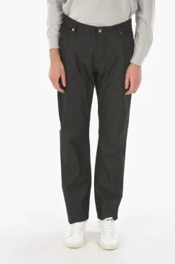 ID LUXURY DENIM Jeans a 5 Tasche in Cotone Stretch 21cm>Corneliani Outlet
