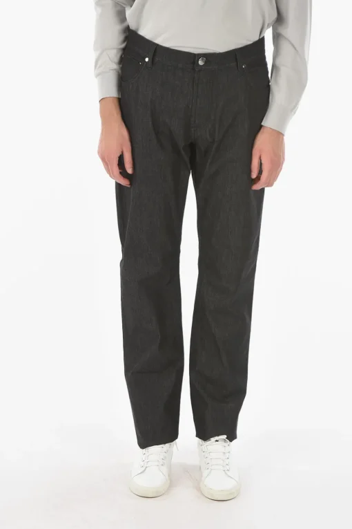 ID LUXURY DENIM Jeans a 5 Tasche in Cotone Stretch 21cm>Corneliani Outlet