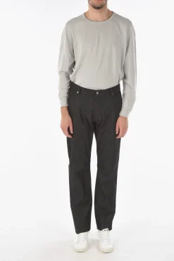 ID LUXURY DENIM Jeans a 5 Tasche in Cotone Stretch 21cm>Corneliani Outlet