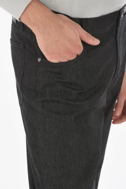 ID LUXURY DENIM Jeans a 5 Tasche in Cotone Stretch 21cm></noscript>Corneliani Outlet