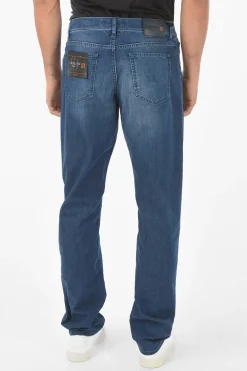 ID LUXURY DENIM Jeans a 5 Tasche Lavaggio Medio 20cm>Corneliani Fashion
