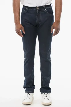 ID LUXURY DENIM Jeans Lavaggio Scuro con Ricamo Ton-sur-ton>Corneliani Best