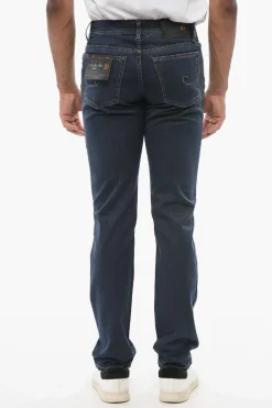 ID LUXURY DENIM Jeans Lavaggio Scuro con Ricamo Ton-sur-ton>Corneliani Best