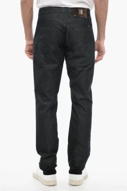 ID LUXURY DENIM Jeans Regular Fit in Denim di Misto Seta>Corneliani New