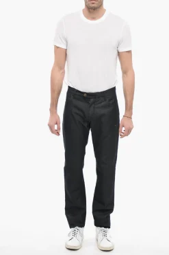 ID LUXURY DENIM Jeans Regular Fit in Denim di Misto Seta></noscript>Corneliani New