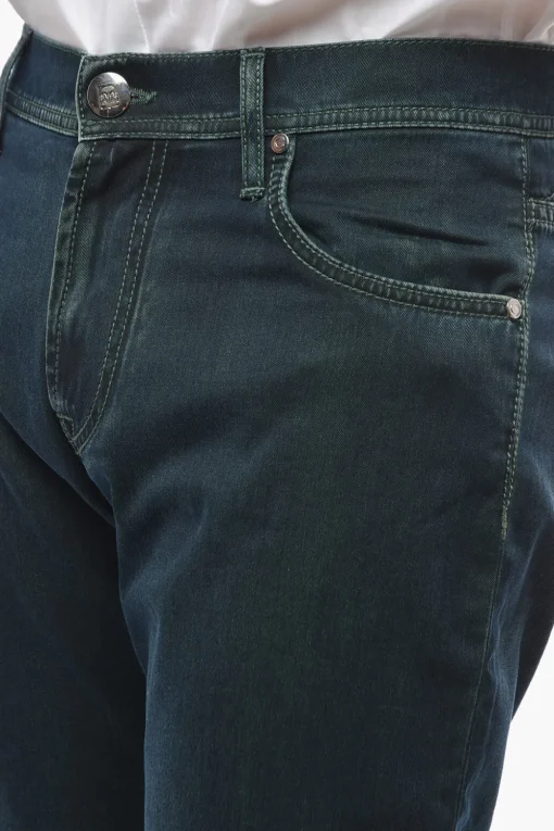 ID LUXURY DENIM Jeans Ricamati con Effetto Acid Wash 18,5cm>Corneliani Fashion
