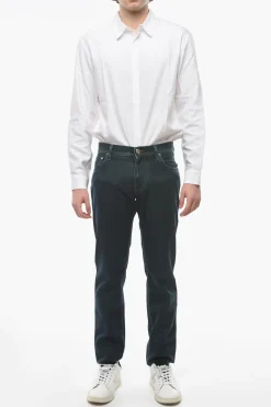 ID LUXURY DENIM Jeans Ricamati con Effetto Acid Wash 18,5cm></noscript>Corneliani Fashion