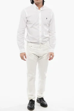 ID LUXURY DENIM Jeans Ricamati Ton-sur-ton></noscript>Corneliani New