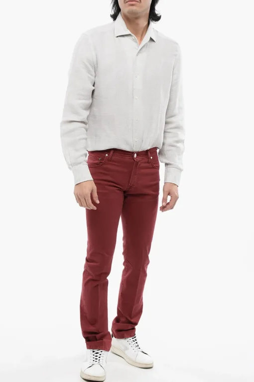 ID LUXURY DENIM Jeans Ricamati Ton-sur-ton>Corneliani Discount