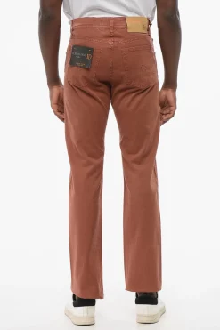 Sale ID LUXURY Jeans Straight Fit con Logo Ricamato Uomo Jeans