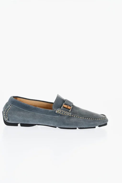 ID Mocassini Driving in Camoscio a Tinta Unita>Corneliani Sale