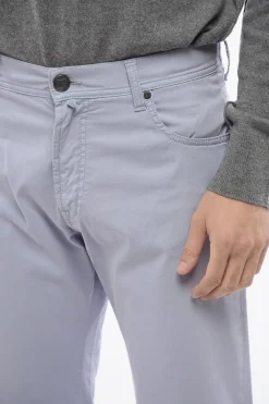 Clearance ID Pantaloni 5 Tasche in Cotone Stretch con Passanti Uomo Pantaloni