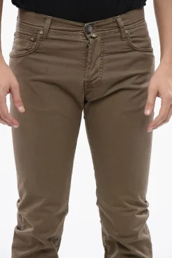 ID Pantaloni 5 Tasche in Cotone Stretch></noscript>Corneliani Fashion