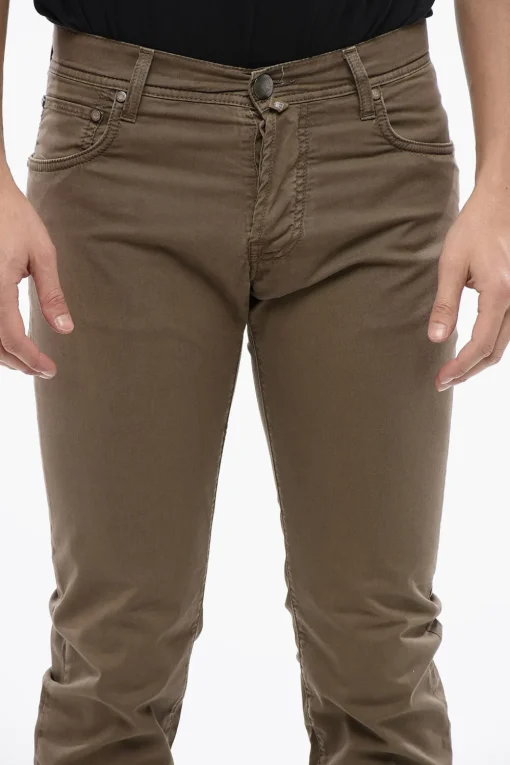 ID Pantaloni 5 Tasche in Cotone Stretch>Corneliani Fashion