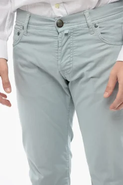 ID Pantaloni 5 Tasche in Cotone Stretch></noscript>Corneliani Outlet