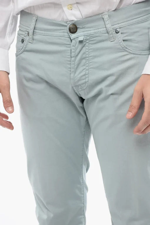 ID Pantaloni 5 Tasche in Cotone Stretch>Corneliani Outlet