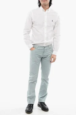 ID Pantaloni 5 Tasche in Cotone Stretch></noscript>Corneliani Outlet