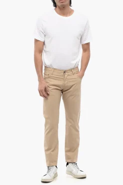 ID Pantaloni 5 Tasche in Cotone Stretch con Passanti></noscript>Corneliani Online