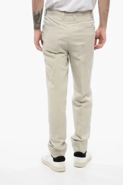 ID Pantaloni 4 Tasche in Misto Lino con Passanti>Corneliani Hot
