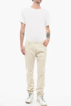 Clearance ID Pantaloni 5 Tasche LAZISE In Cotone Stretch con Passanti Uomo Pantaloni