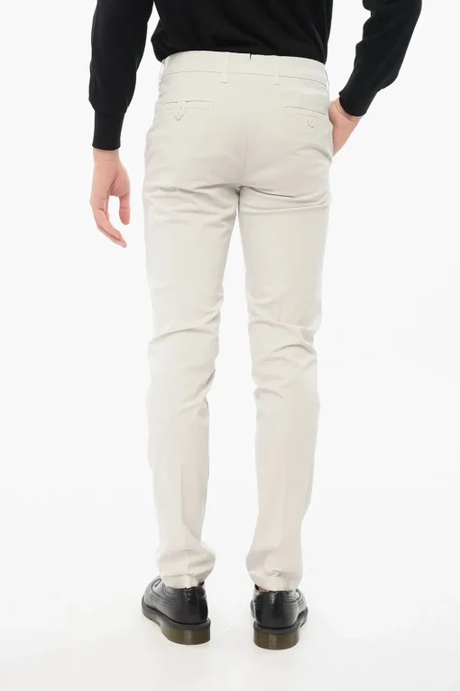 ID Pantaloni Chino in Cotone Stretch con Passanti>Corneliani Hot