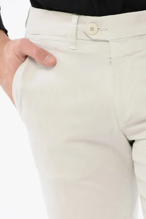 ID Pantaloni Chino in Cotone Stretch con Passanti>Corneliani Hot