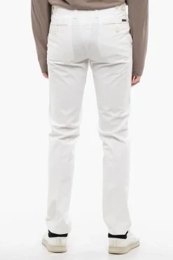 Discount ID Pantaloni Chino In Cotone stretch a Gamba Dritta Uomo Pantaloni