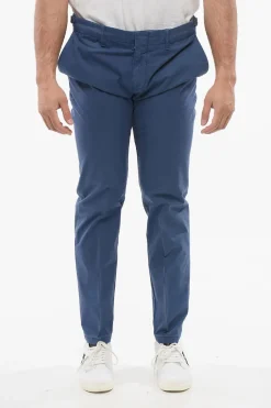 Clearance ID Pantaloni Chino in Cotone Stretch Uomo Pantaloni