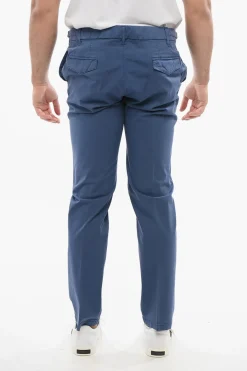 Clearance ID Pantaloni Chino in Cotone Stretch Uomo Pantaloni