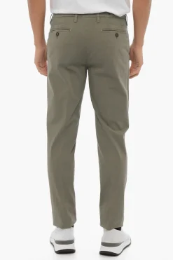 Best ID Pantaloni Chino in Cotone Stretch con Passanti Uomo Pantaloni