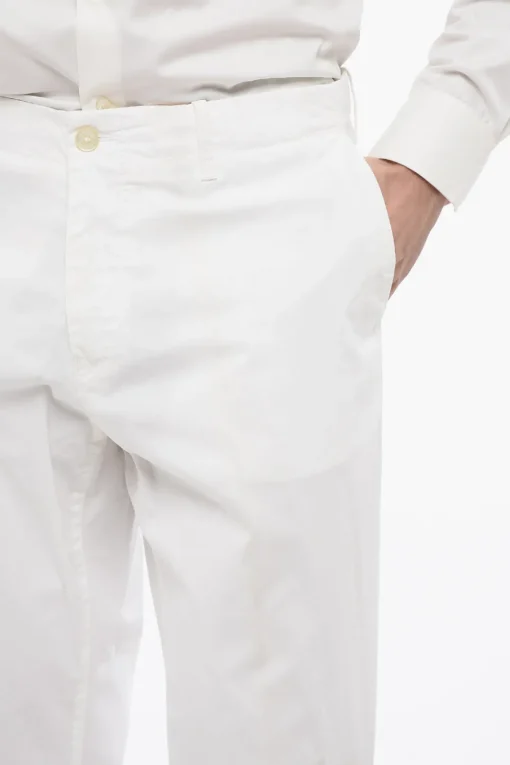 ID Pantaloni Chino in Coton Stretch con Martingale>Corneliani Outlet