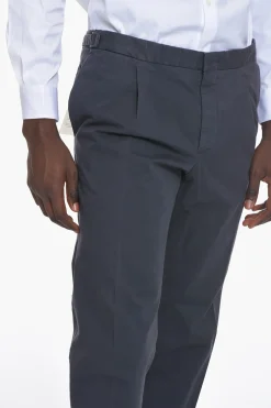 Sale ID Pantaloni Chino in Cotone Stretch con Vita Regolabile Uomo Pantaloni