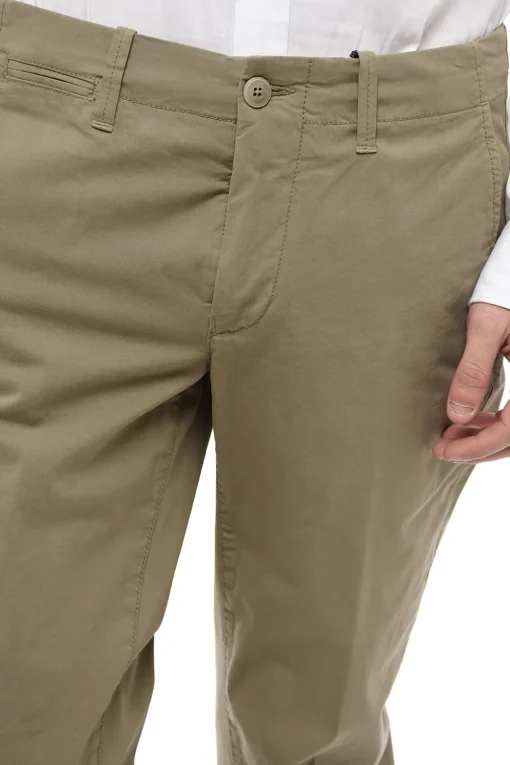 Best ID Pantaloni Chino in Misto Cotone con Passanti Uomo Pantaloni
